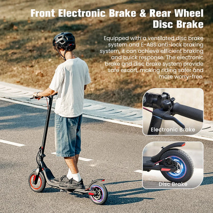 Scooter - Elektrische Step - E-Scooter - Opvouwbare - met Koplampen - Achterlichten - 36V - Oplader - EU-stekker - 8.5 Inch Honingraatband - 7.5Ah - 500W - 30km/h - IP54 -112 x 48 cm - Zwart