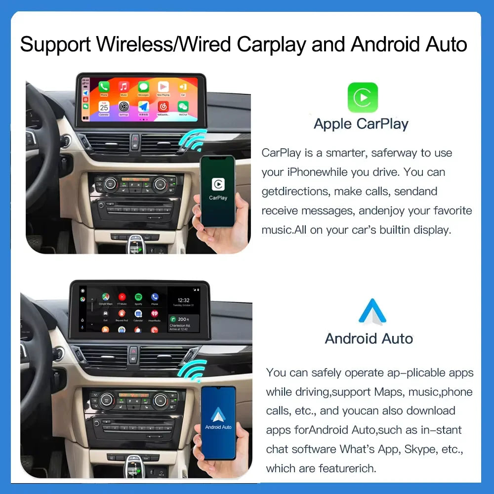 Multimedia Speler – Auto Radio – Navigatiesysteem – Touchscreen Headunit – Infotainment Systeem – 10,25 Inch Scherm – Draadloze CarPlay & Android Auto
