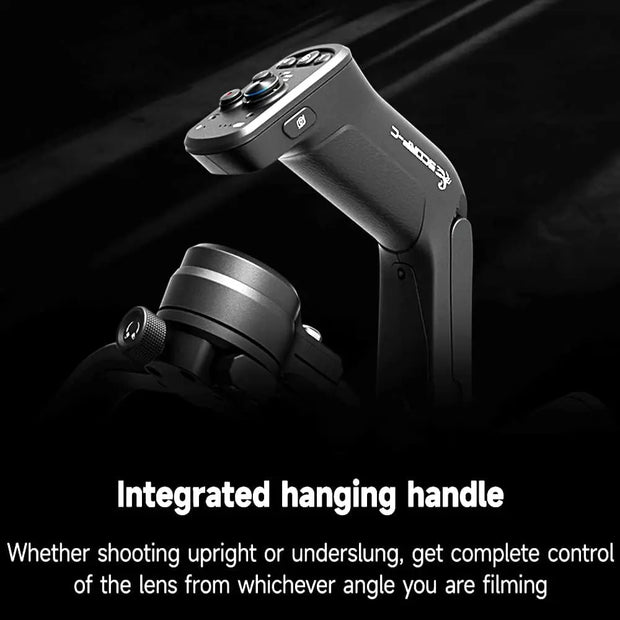 Gimbal Smartphone - Stabilisator voor Smartphone & Camera - Gimbal voor Smartphone & Camera - Rolhoek 320° - Koershoek 360° - 3-Axis - Alles-in-één - Handheld spiegelloos - Zwart