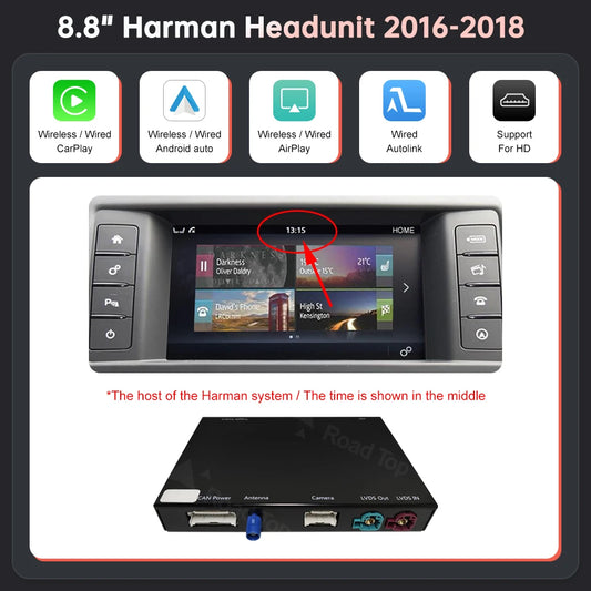 Wireless CarPlay Android Auto AI Box – Draadloze Interface Autoradio – Smartphone Connectiviteit – Mirror Link – AirPlay – Compatibel 8 Inch Scherm – Eenvoudige Plug & Play Installatie - QUORE