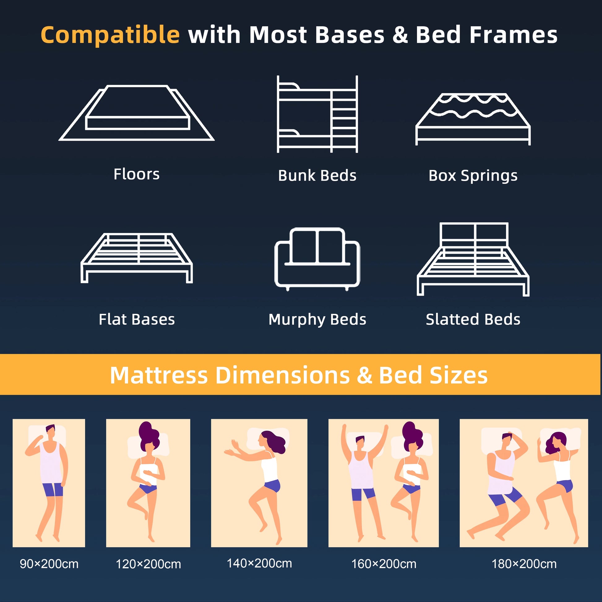 SKSBTF 160x200x25cm Pocket Spring Mattress Memory Foam Mattresses Breathable Noiseless Zoned Support Sleeping Double Bed Mats - QUORE