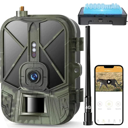 Wildcamera – Trailcamera – Jachtcamera – Wildlife Camera – Buitencamera – 4G Verbinding – 4K Video & 30MP Foto’s