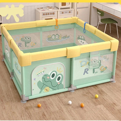Kinderbox - Speelbox - Grondbox Baby - Box Baby - Opbergvak - Schuim Bescherming - Veilig Baby - Stofdicht - Speeltuin - 150-200cm