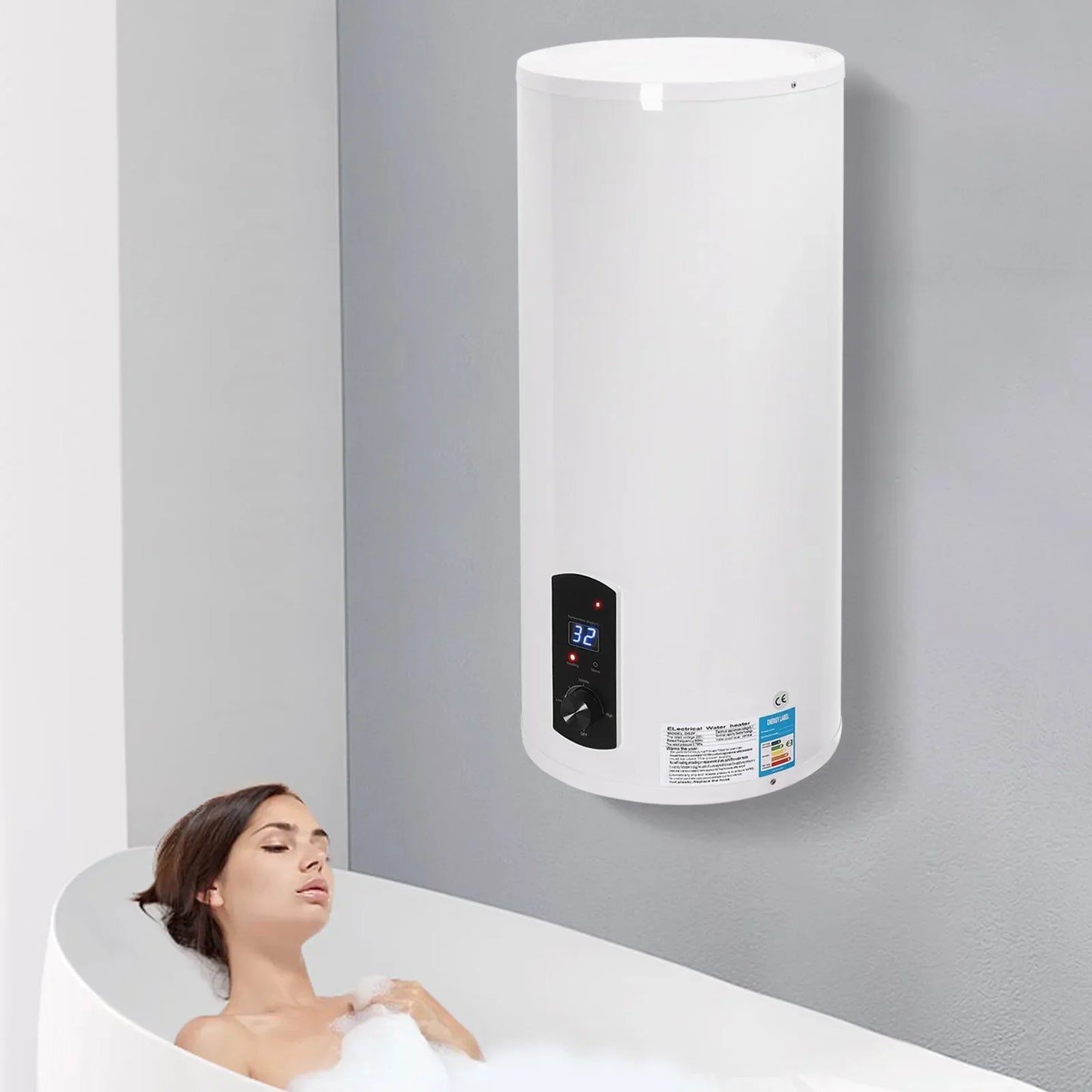 Boiler – Elektrische Boiler – Keukenboiler – Waterverwarmer – Close-in Boiler – 60 Liter Inhoud – 2000W Snel Verwarmingselement