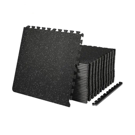 Trainingsmat - Fitnessmat - Fitnessmat - Yogamat - Dikke Gym Vloermatten - 1/2 inch Dik - Waterdicht - EVA Schuim & Rubber Bovenkant - In elkaar grijpende Trainingsvloermatten - 25PCS - QUORE