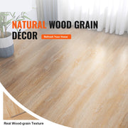 Vinyl Vloer - Vinyl Tegels - Vinyl Tegels Vloer - In elkaar grijpende Vinyl Vloertegels - 1220 X 185mm 10 Tegels - 5,5mm Dik - DIY Vloerbedekking voor Keuken - Houten