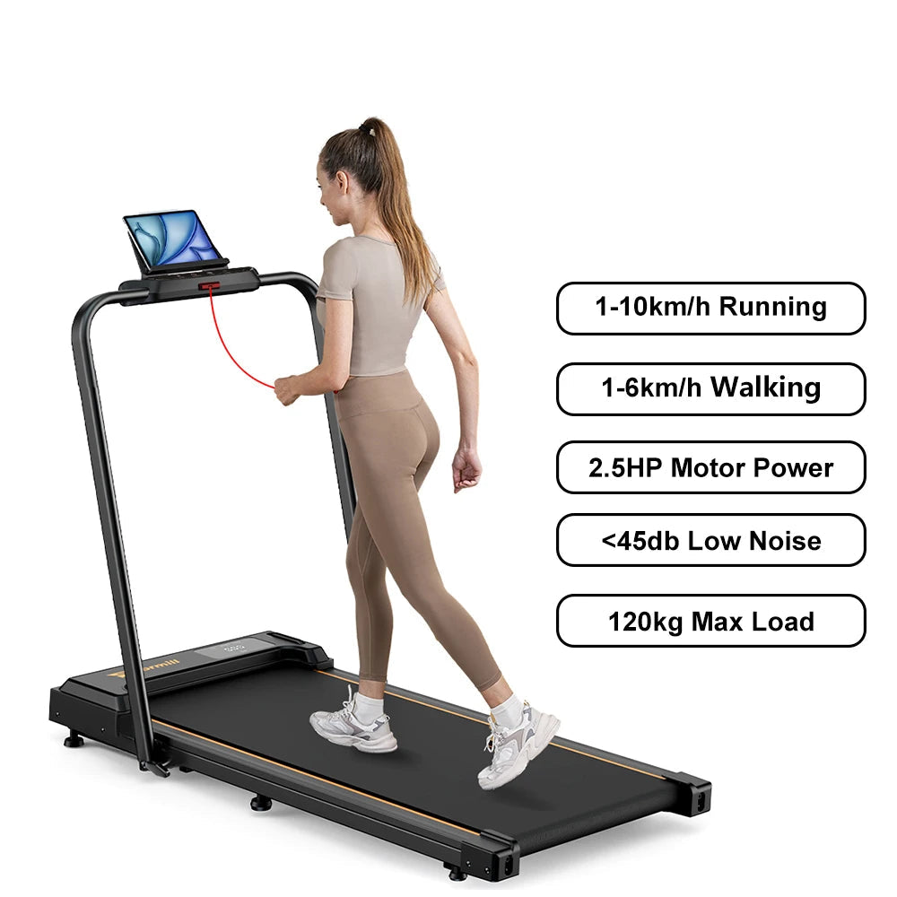 Loopband – Treadmill – Fitnessapparaat – Wandelmachine – Compact – 2,5 PK Motor – Schokdempend Systeem