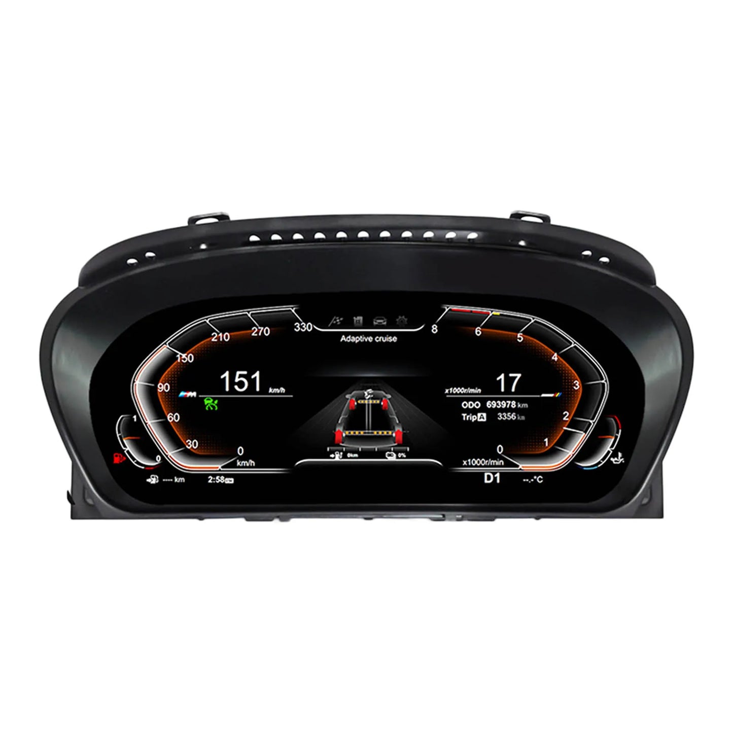 12,3" LCD Dashboardpaneel – Digitaal Instrumentenpaneel – Virtuele Cockpit – Auto Dashboard Display – Plug & Play Installatie – 1920x720 Resolutie – Blauw Licht Anti-Glare