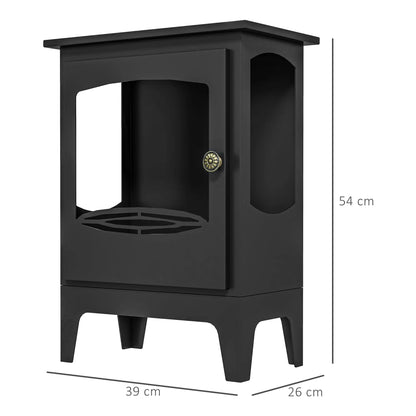 Bio-ethanol Haard – Vrijstaande Haard – Ethanol Kamin – Sfeerverwarming – Vuurkorf – Compact 39x26x54 cm – Rookvrij & Veilig Met RVS Blusser - QUORE