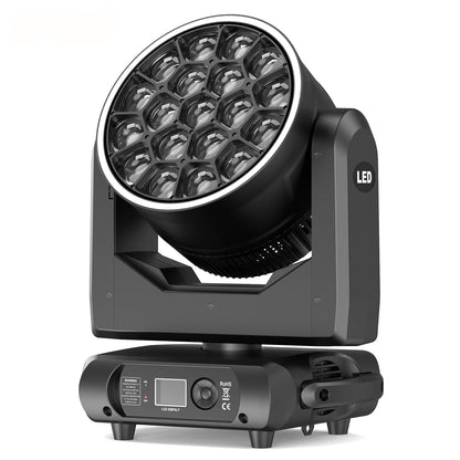 RGBW LED Moving Head Licht – Moving Head Spot – Dj Licht – Podiumverlichting – Disco Licht – 19x15W RGBW LEDs – 540° Pan & 220° Tilt – EU Stekker