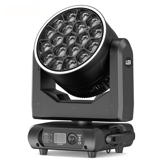 RGBW LED Moving Head Licht – Moving Head Spot – Dj Licht – Podiumverlichting – Disco Licht – 19x15W RGBW LEDs – 540° Pan & 220° Tilt – EU Stekker