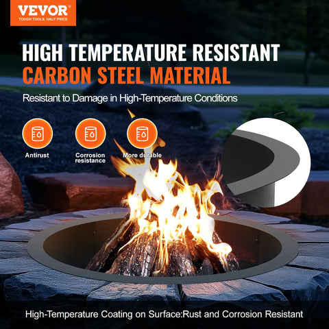 Fire Pit - Fire Bowl - Outdoor Fire Pit - Outdoor Fire Bowl - Fire Pit Bowl - Heavy Duty Carbon Steel for Outdoor Camping