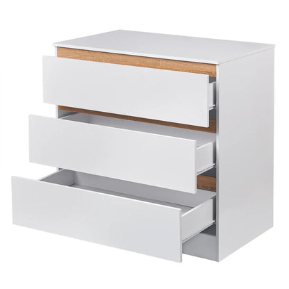Ladenkast - Dressoir Kasten - Opbergkast - Nachtkastje - voor Slaapkamer - Studeerkamer - Woonkamer - Hal - 80 x 48 x 78 cm - Wit