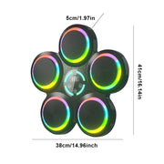 Music Boxing Machine - Music Boxing Machine voor de Muur - Interactieve Muur Boks Trainer - Interactieve Boks Trainer met Bluetooth - Alleen Machine - Zwart