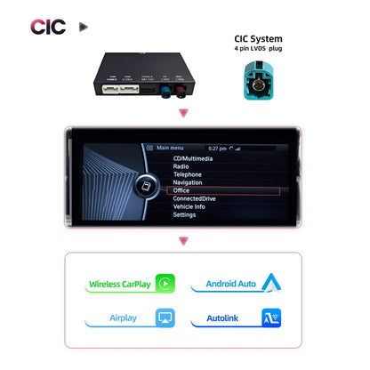 Draadloze CarPlay Module – Wireless Android Auto Adapter – Smartphone Interface – Bluetooth Muziekontvanger – AirPlay Mirror Link – Compatibel BMW Z4 E89 CIC EVO – Plug & Play Installatie – Stabiele Bluetooth 5.0 Verbinding - QUORE