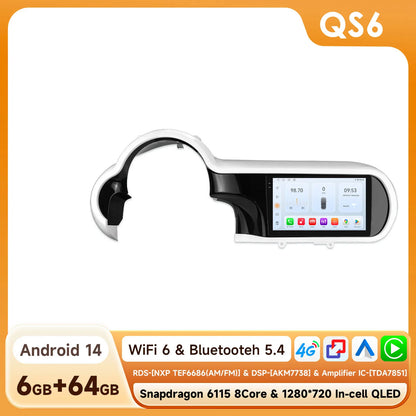 Multimedia Speler – Autoradio – Carplay Speler – Android Auto Systeem – 9 Inch Touchscreen – Draadloos CarPlay & 4G Ondersteuning