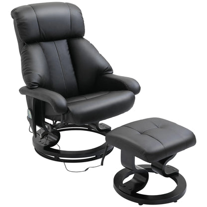 Massagestoel – Massagefauteuil – Relaxstoel – Ontspanningsstoel – Verstelbare Rugleuning – 10 Vibratiepunten – Draaibaar 360°
