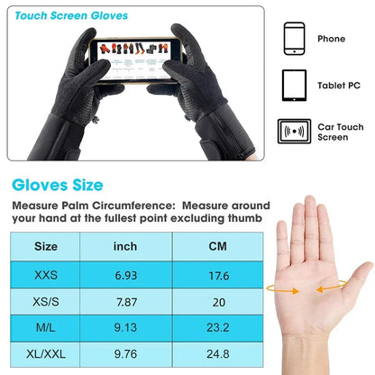 Verwarmde Handschoenen – Handschoen Voering – Elektrische Handschoenen – Winterhandschoenen – Oplaadbare Handschoenen – XL/XXL – 3 Warmtestanden – Ademend Polyester & Katoen
