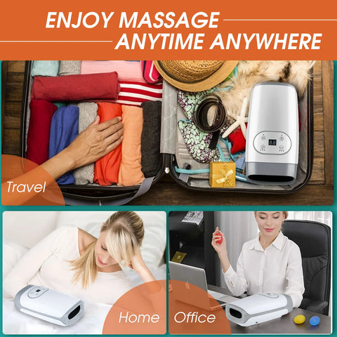 Hand Massager voor Artritis - Luchtcompressie en Warmte Therapie voor Pols, Vingers en Gewrichten - Fysiotherapie voor Artritis - Hand Massage Apparaat - QUORE