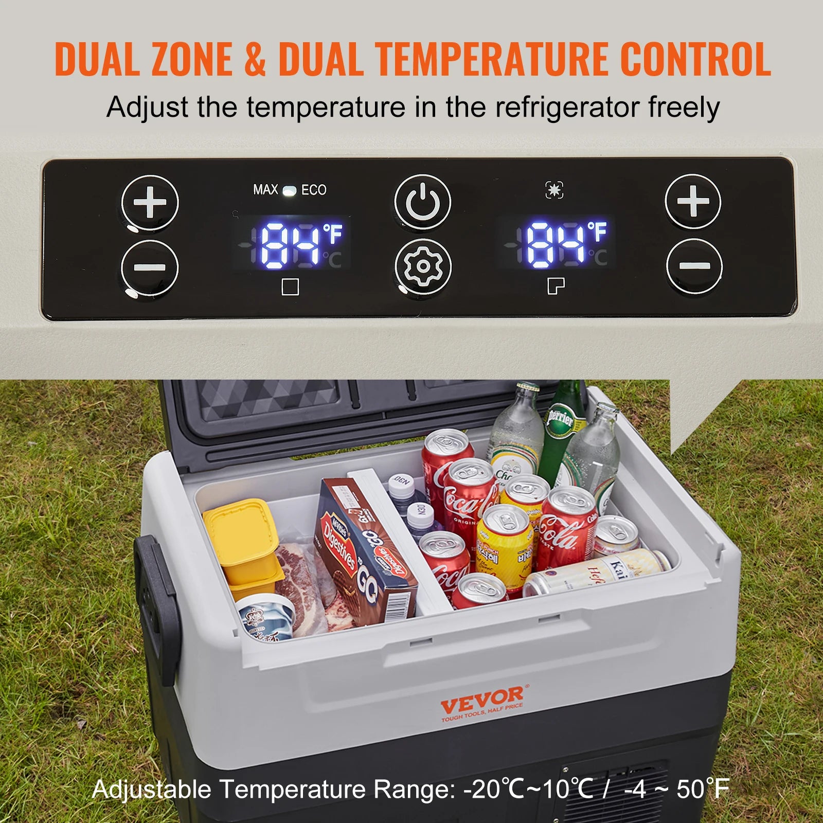 Mini Koelkast – Draagbare Koelbox – Auto Koelkast – Camping Koelkast – 35 Liter – Instelbare Temperatuur – Stil En Energiezuinig - QUORE
