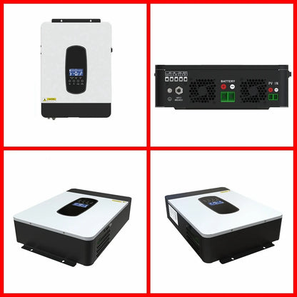Zonne-omvormer – Hybride Omvormer – Solar Inverter – MPPT Laadregelaar – Acculader – 3000W Vermogen – Puur Sinusgolf Uitgang - QUORE