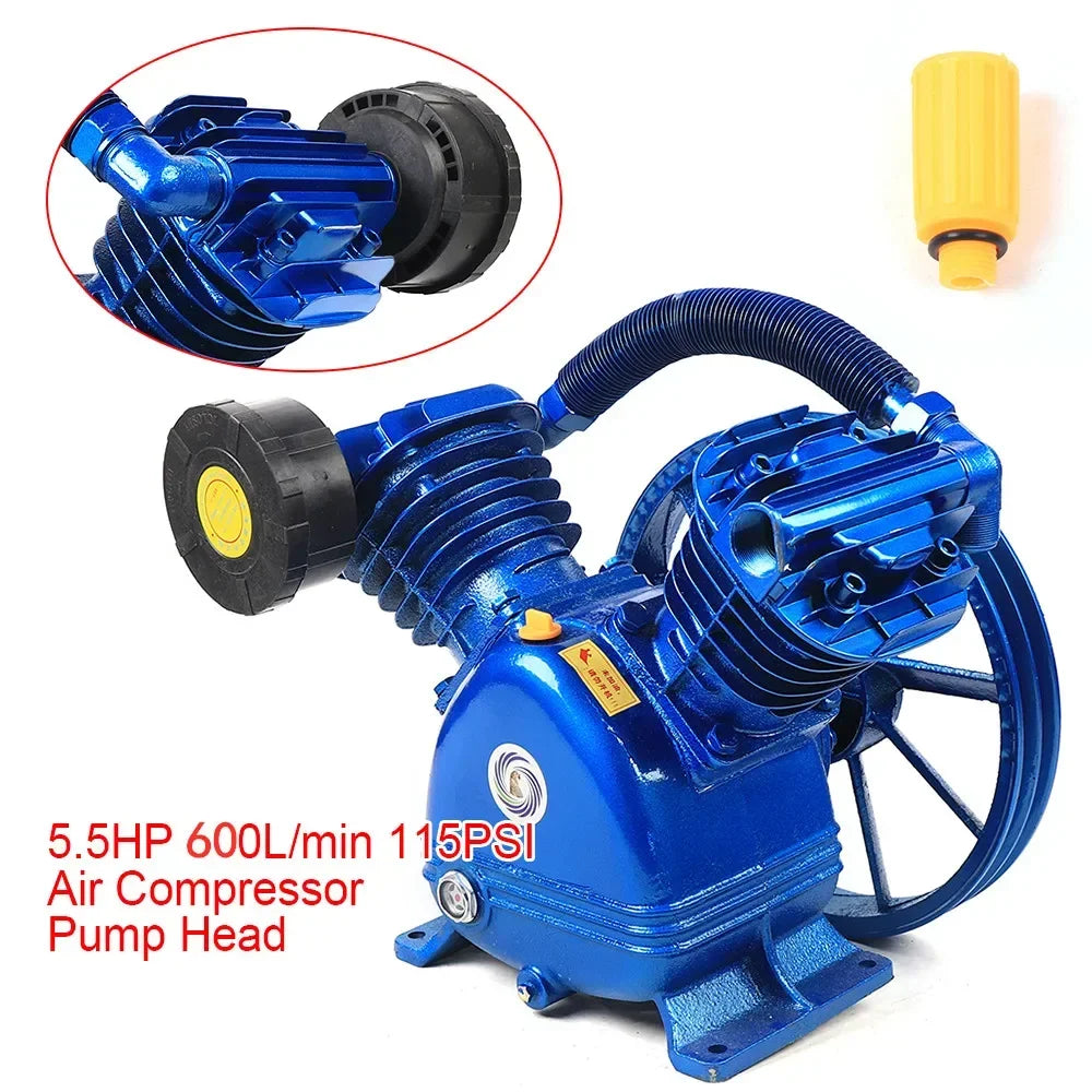Compressorpomp – Luchtcompressor – Drukpomp – Cilinderpomp – Motorpomp – 4KW Motor – 600 L/Min Luchtopbrengst