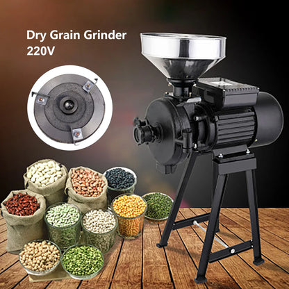 Graanmolen – Elektrische Molen – Meelmolen – Korenmolen – Zadenmolen – 2200W Krachtige Motor – Fijne Droge Maling - QUORE