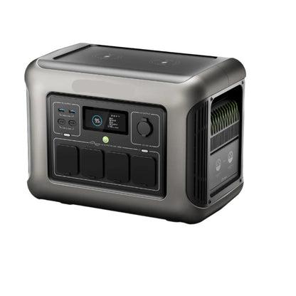 Powerstation - Generator - Aggregaat - Powerbank - Draagbare - 1152Wh - LiFePO4 Batterij - met 1800W AC Uitgang en Zonnegenerator - QUORE