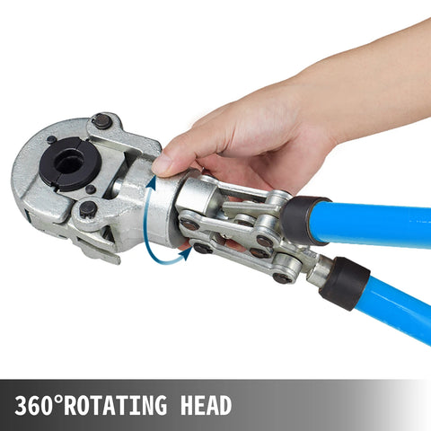 Vevor - Crimping Pliers - Hydraulic Crimper - Copper Pipe Crimper - TH Jaw - 360° Head - Crimping Pliers - Crimping Tools - Blue