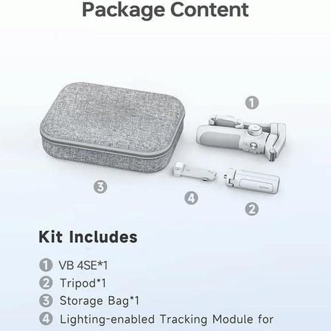 Smartphone stabilizer - Stabilizer - Handheld gimbal stabilizer - Tripod - 315 grams - Gray white