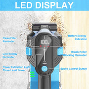 Cordless Stick Vacuum Cleaner - Stick Vacuum Cleaner - Vacuum Cleaner - Cordless Stick Vacuum Cleaner - Powerful Suction - 23KPa - HEPA Filter - &lt;500w - Blue