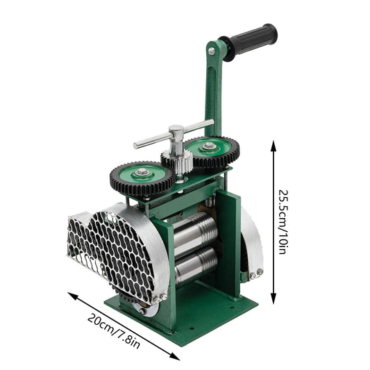 Rolmachine Sieraad – Sieraad Rolmachine – Metaal Rolmachine – Handmatige Rolmachine – Drie-In-Eén Rollersysteem – Hittebehandeld Staal - QUORE