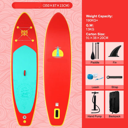 Supboard - Sup - Kajak - Paddle Board - Kayak - 350x87x15CM - Opblaasbaar Stand-Up Sup Board - Ultra-Licht & Draagbaar – Maximale Draagkracht 160KG - Ocean Blue