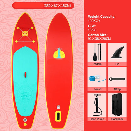Supboard - Sup - Kajak - Paddle Board - Kayak - 350x87x15CM - Opblaasbaar Stand-Up Sup Board - Ultra-Licht & Draagbaar – Maximale Draagkracht 160KG - Sky Blue