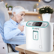 ZY-01 - Zuurstofconcentrator - Oxygen Concentrator - Zuurstof Generator - Pollen - Zuurstof - Draagbaar - Zuurstofpomp - Luchtreiniger - 93%+/-3% - 1L-8L/min - Wit