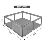 Grondbox Baby - Speelbox - Baby Playpen - Kruipbox voor Baby - Grondbox Kruipbox - Veilige Speelomgeving - Speelbox - Baby box - 200x200cm - Grijs