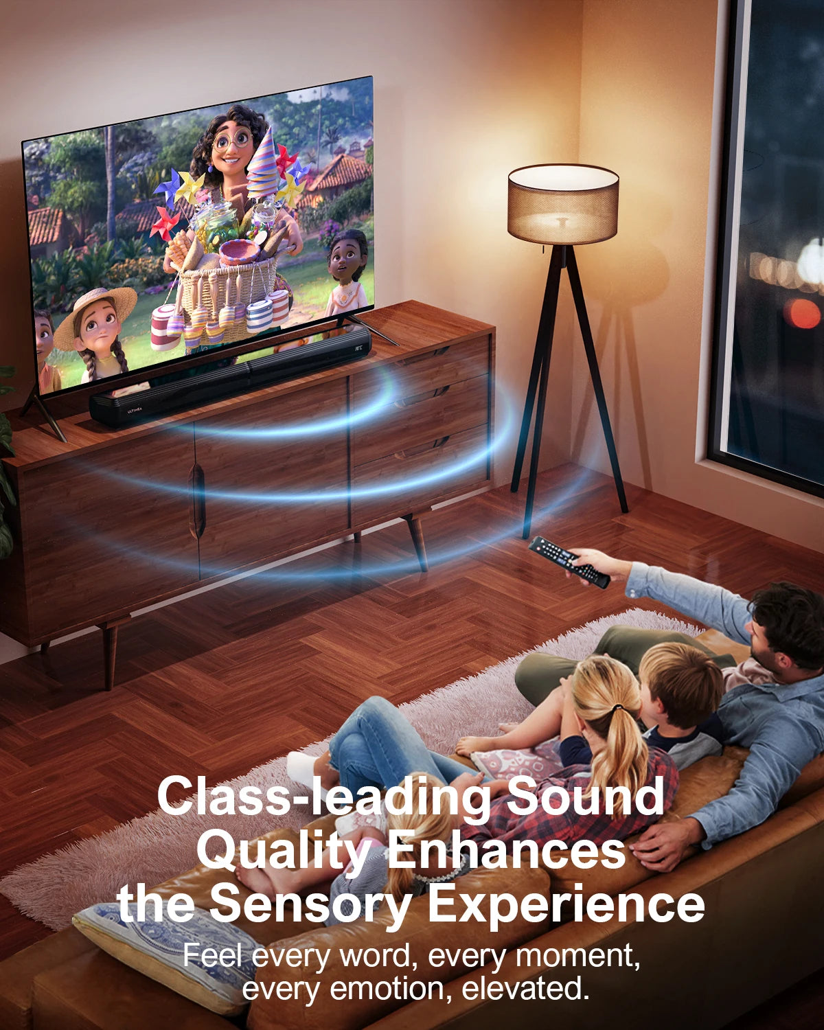 Soundbar - 2.2ch - Soundbar met Subwoofer - Soundbar voor TV - Bluetooth - App Control - Bass Instelbaar - 100W -Geluidssysteem - Zwart