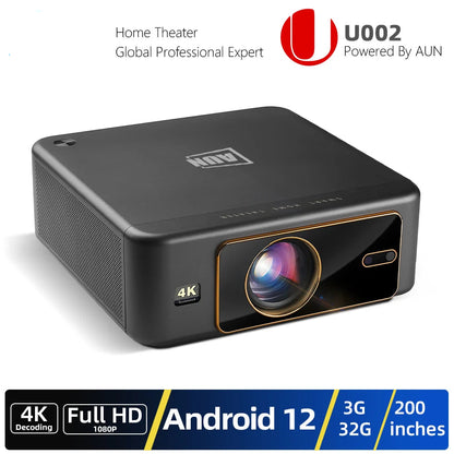 Projector – Beamer – Mini Beamer – Video Projector – Home Cinema – Android LED – Full HD 1080P & 4K Ondersteuning – Wifi & Autofocus - QUORE