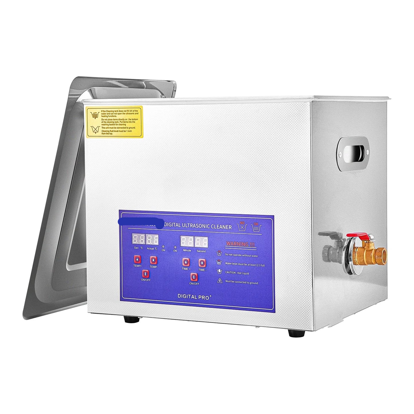 Ultrasoon Reiniger - Reinigingsapparaat voor Brillen - Reinigingsmachine - 15L met Digitaal Display en Verwarming – RVS Reinigingsapparaat voor Thuis en Professioneel Gebruik