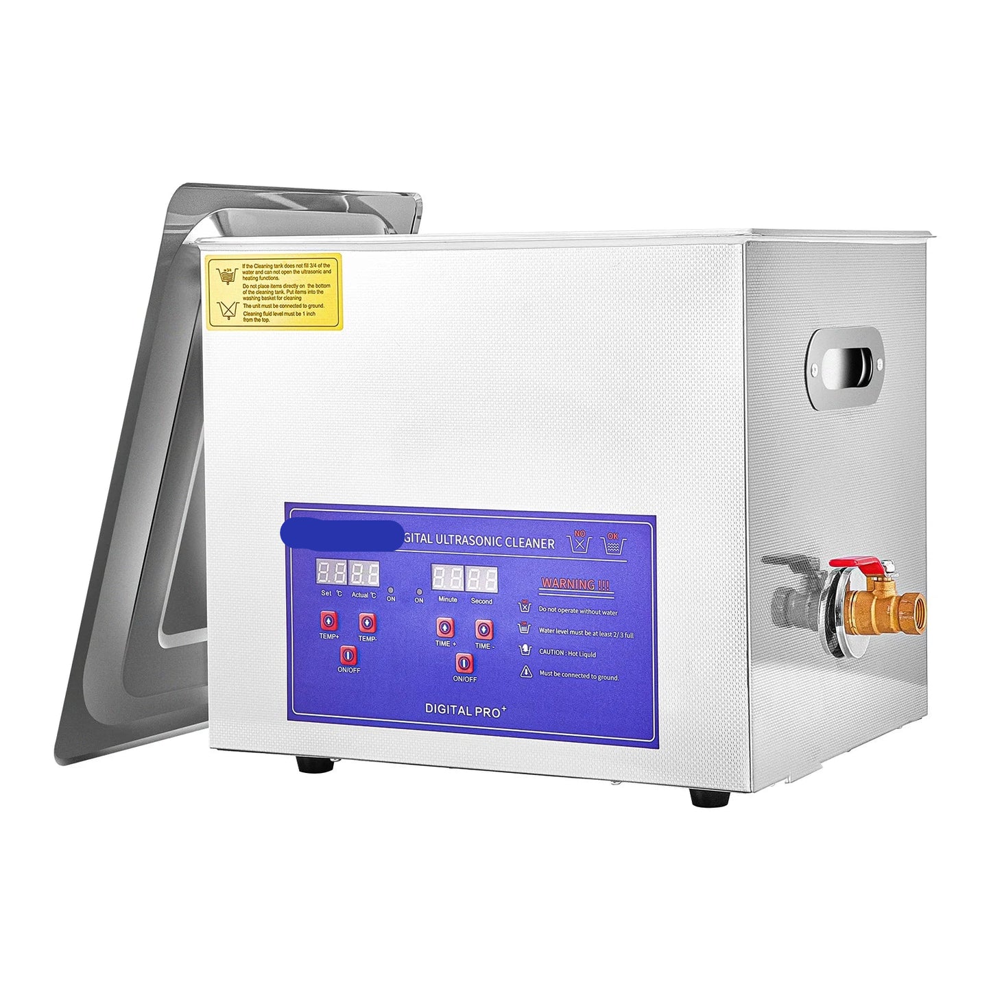 Ultrasoon Reiniger - Reinigingsapparaat voor Brillen - Reinigingsmachine - 10L met Digitaal Display en Verwarming – RVS Reinigingsapparaat voor Thuis en Professioneel Gebruik