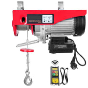 Kabeltakel - Elektrische lier - Elektrische Takel - Hijskraan - Kabeltakel Lier - voor Boot Auto Garage Lift - Draadloos 800kg - Rood