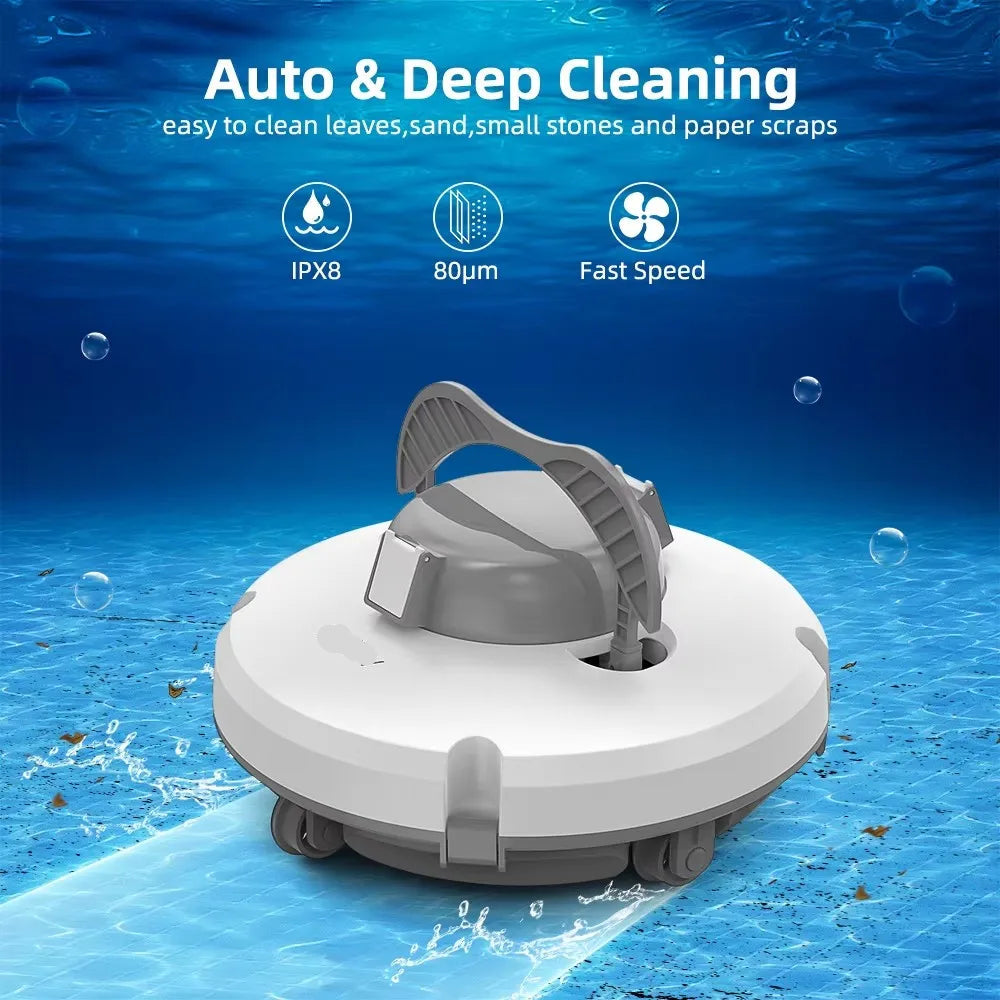 Robotstofzuiger Zwembad – Zwembadrobot – Zwembadreiniger – Pool Cleaner – Zwembadstofzuiger – Draadloos Met 5200mAh Batterij – Krachtige 28W Zuigkracht