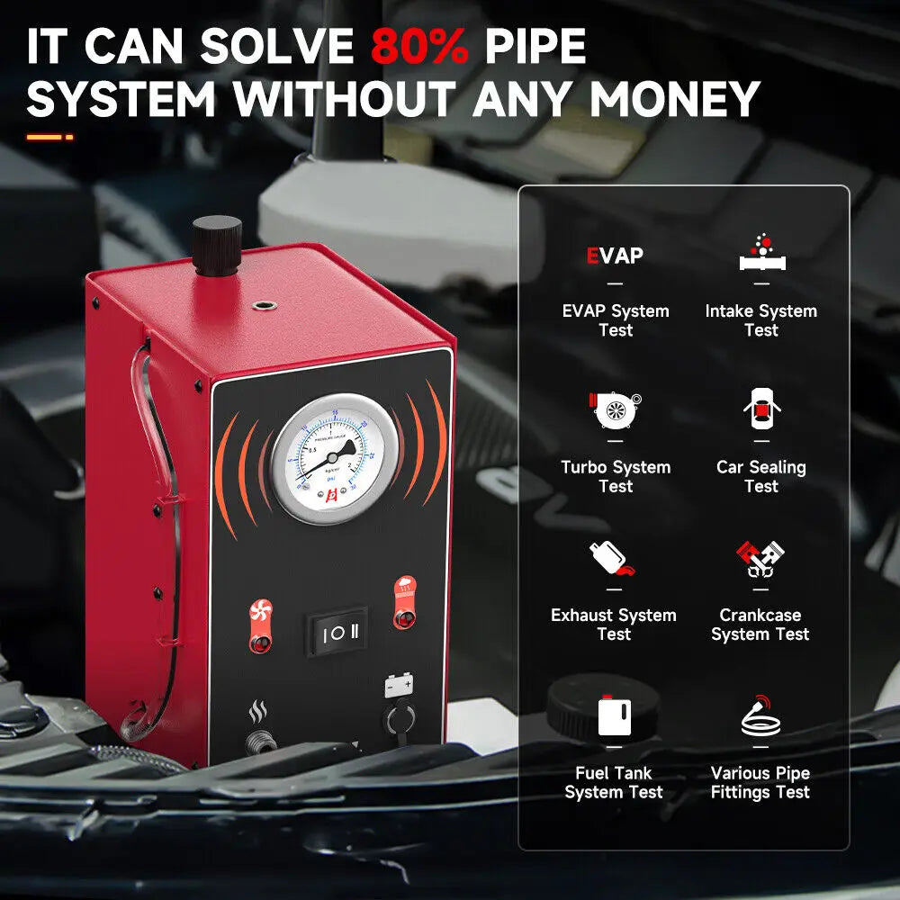 ANCEL S200 EVAP Smoke Leak Detector Automotive Car Smoke Machine Diagnostic Tool Vacuum Tester Oil Fuel Pipe Leakage Locator
