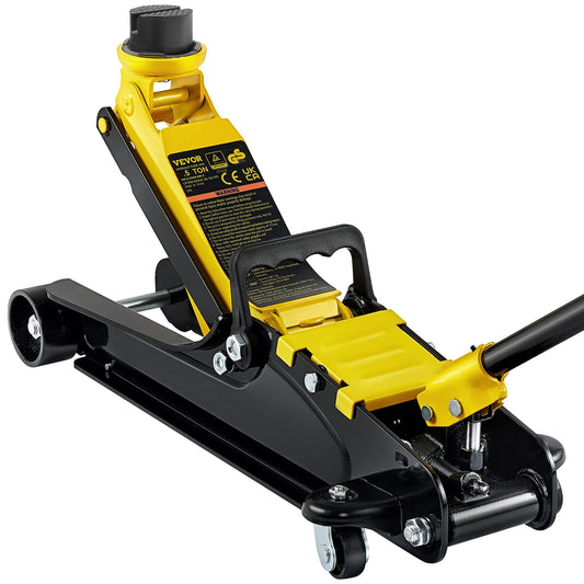 Autokrik - Krik - Garagekrik - Hydraulische Krik - 2,5 Ton - Laag Profiel Vloer Krik - met Enkele Zuiger Hefpomp