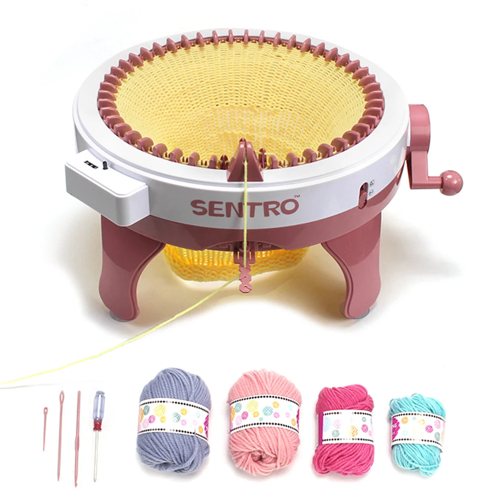 48 Naalden Slimme Breimachine - Rond Dubbel Breimolen voor Trui, Muts, Sjaal, Handschoenen en Sokken - Complete Set voor Volwassenen en Kinderen - QUORE