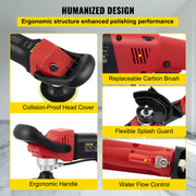 Vevor - Multi Sander - Multi Tool - Disc Belt Sander - Polisher - Wet Polisher - 1200W - Red