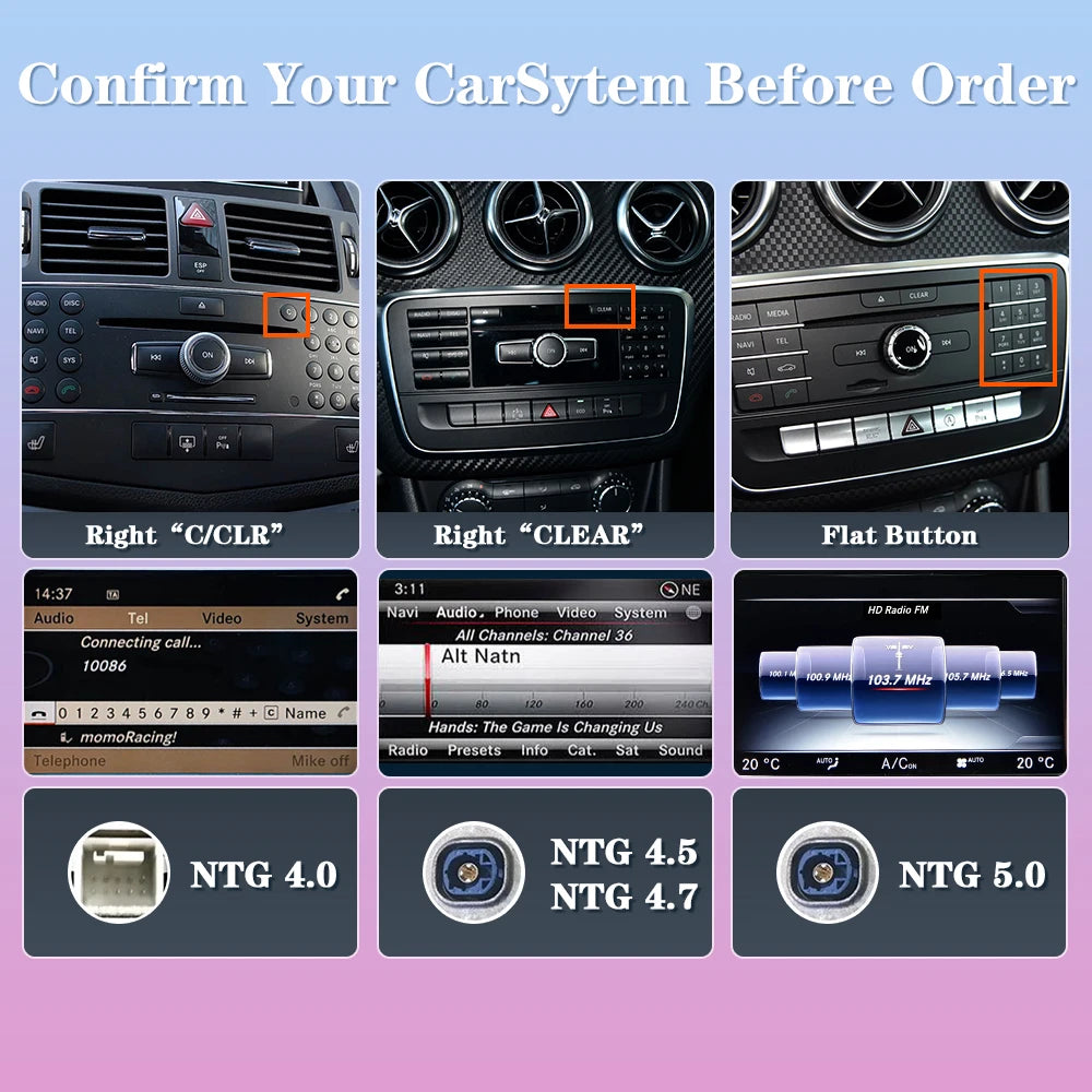 Draadloze CarPlay Adapter – Android Auto Converter – Wireless Smartphone Connector – MirrorLink Interface – Voor Mercedes-Benz NTG 4.5/5.0 – Ondersteuning Achteruitrijcamera – Eenvoudige Plug & Play Installatie