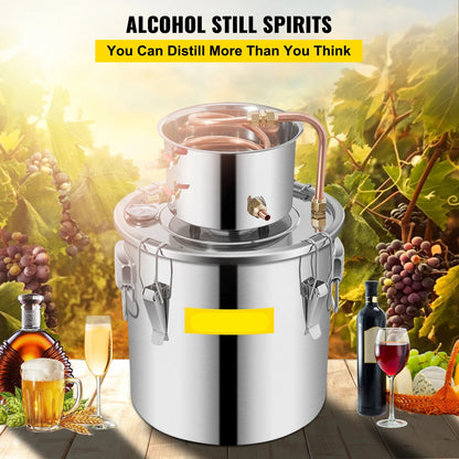 Distilleerketel - Destilleerapparaat - Moonshine - 8 Gallon - Alcohol Distiller - Apparatuur & Brouwapparatuur voor Thuisgebruik – DIY Wijn Dispenser Kit - Distilleermachine