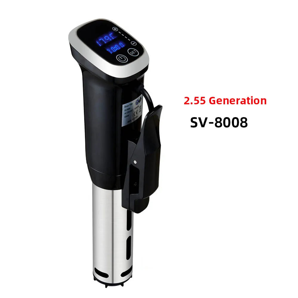 Sous Vide - Sous Vide Stick - Sous-vide Kokers - Waterdichte - met LCD Digitaal Display - Instelbare Tijd en Temperatuur - SV-8008