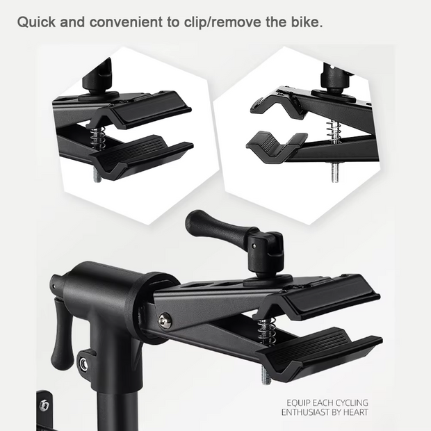 Fietsstandaard - Fiets Montagestandaard - Fietslift - Framemontage - Anti-kras Armdesign - Stabiel - Lichtgewicht - Belastbaar tot 40 kg - Koolstofstaal - 26 x 22 x 12 cm - Zwart